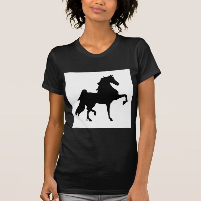 AmerikanSaddlebred häst T-shirt (Framsida)