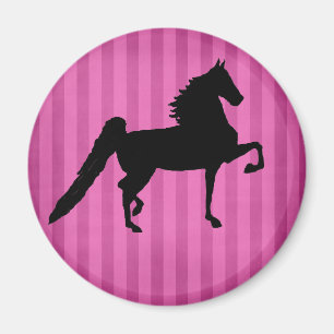 AmerikanSaddlebred nätt rosa magnet