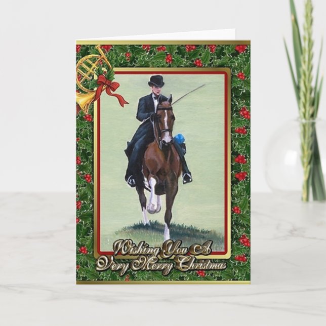 AmerikanSaddlebred tom julkort Helgkort (Framsida)