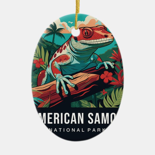 AMERIKANSAMOA NATIONALPARK ORNAMENT (Framsidan)