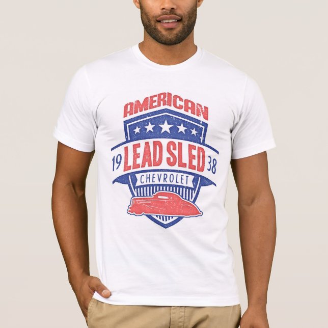 AMERIKANserieChevrolet bly- Sled 1938 Tee (Framsida)