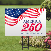Amerikansk 250 Patriotisk Amerikansk Flagga Trädgå
