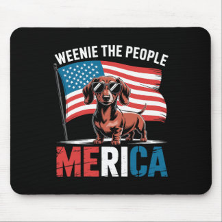 Amerikansk 4 juli Dachshund Älskare Merica Weenie Musmatta