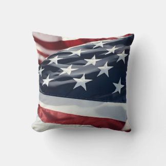 amerikansk 4 juli flagga våg självständighetsdag kudde