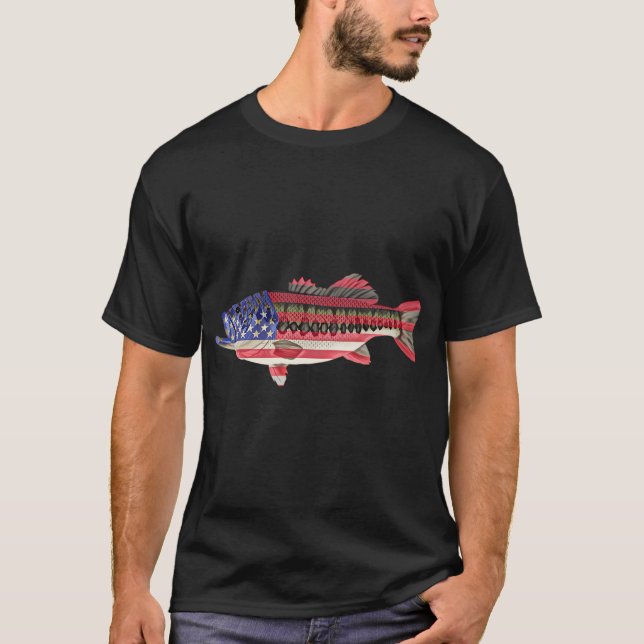 Amerikansk abborre t shirt (Framsida)
