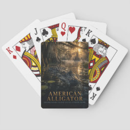 Amerikansk Alligator Cypress Sumpmark Djur Casinokort