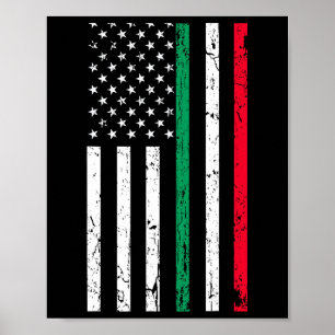 Amerikansk amerikansk flaggstat 4 juli poster