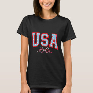 Amerikansk amerikansk flicka patriotisk 4 juli Kvi T Shirt