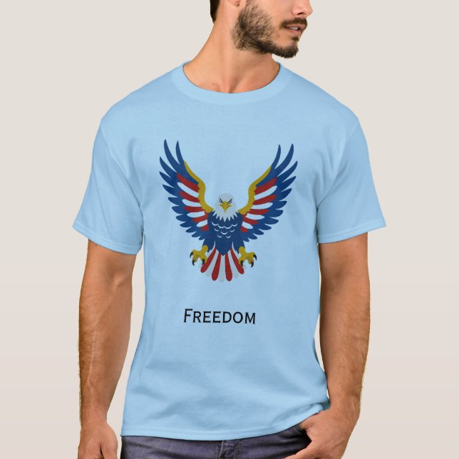 Amerikansk ånd t shirt (Framsida)