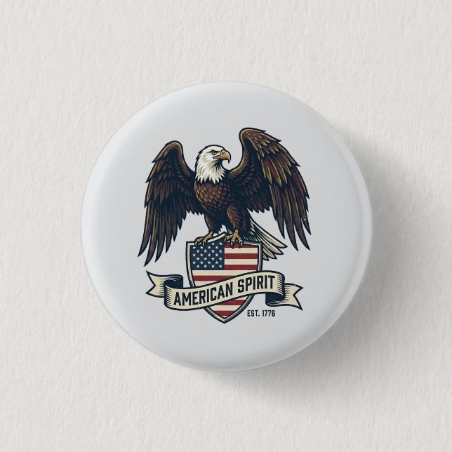 Amerikansk anda Kal Eagle Knapp (Framsida)