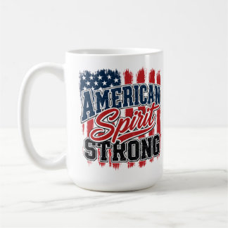 Amerikansk anda stark 4 juli patriotisk kaffemugg