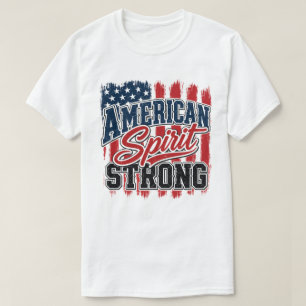 Amerikansk Ande Stark 4:e Juli Patriotisk T Shirt