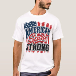 Amerikansk Ande Stark 4:e Juli Patriotisk T Shirt