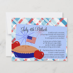 Amerikansk äpple Paj Inbjudningar