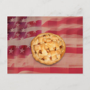 Amerikansk äpple Paj Vykort