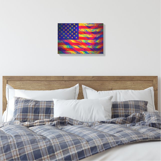 Amerikansk ära  canvastryck (Insitu (sovrum))