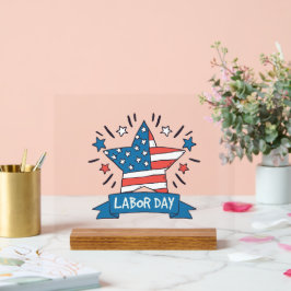 Amerikansk arbetsdagskreativ illustrationsdesign