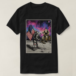 Amerikansk astronaut t shirt