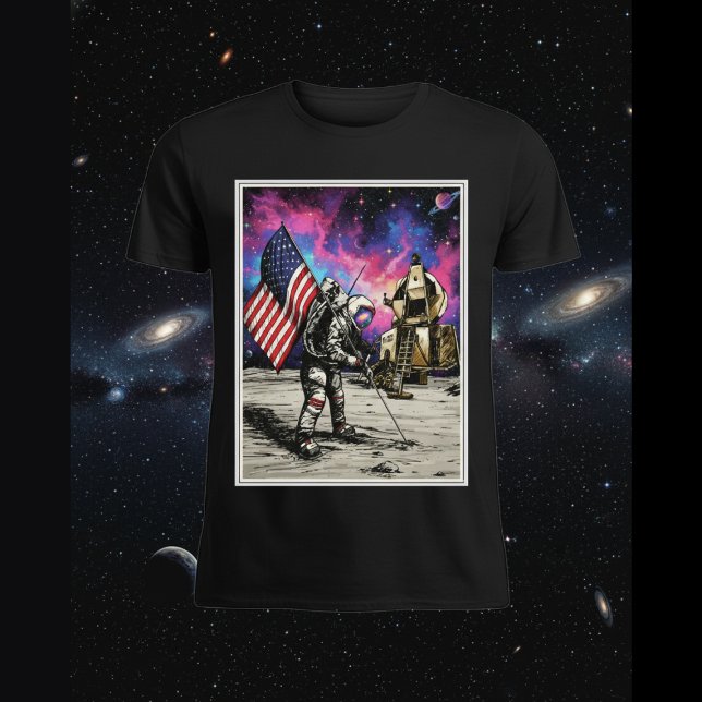 Amerikansk astronaut t shirt (Skapare uppladdad)