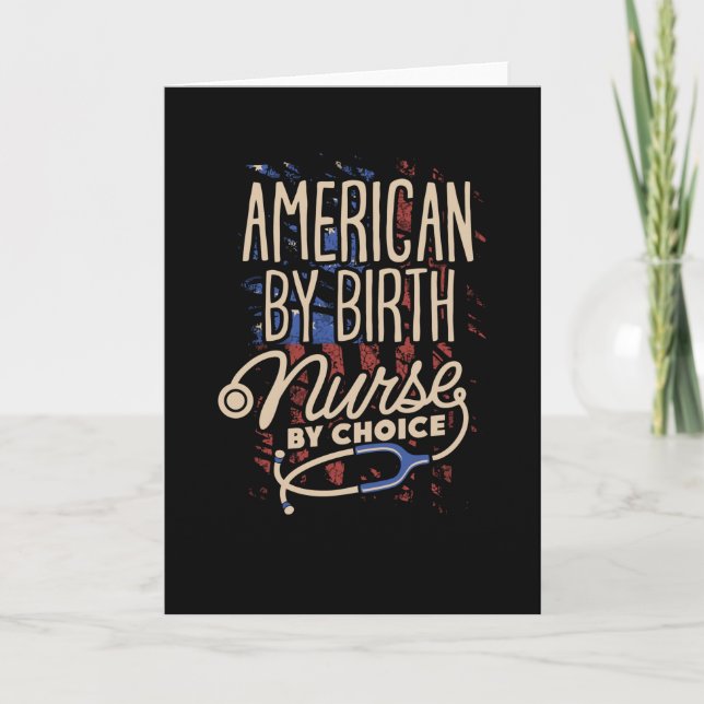 Amerikansk av Birth Nurse by Choice Kort (Framsida)