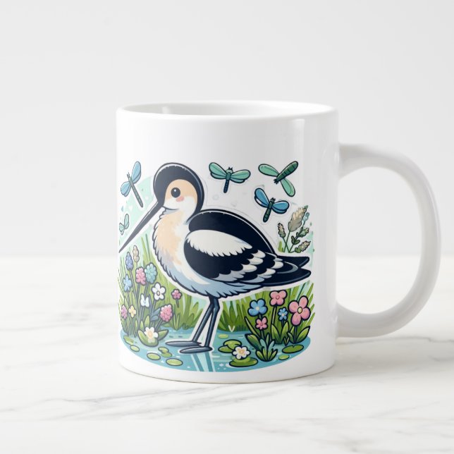 amerikansk avocet jumbo mugg (Höger)