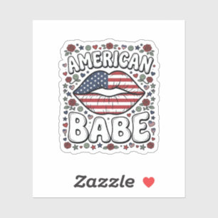 Amerikansk Baby Patriotisk Vintage Gravyr Design_1 Klistermärken