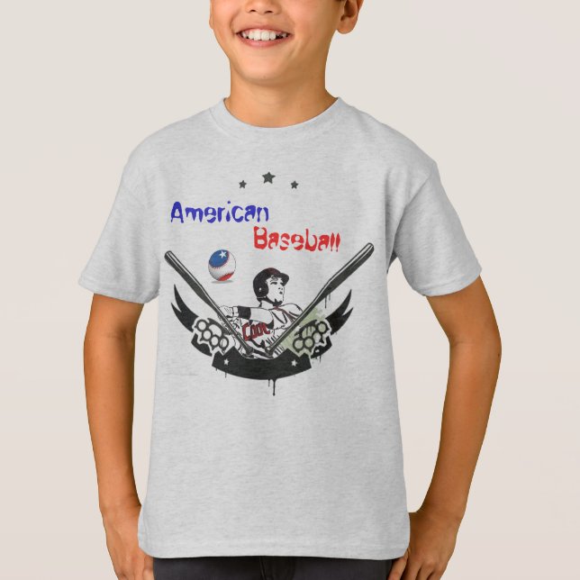 amerikansk baseboll tee shirt (Framsida)