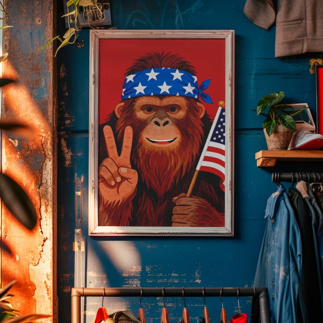 Amerikansk Bigfoot Väggkonst Affisch Tryck (Skapare uppladdad)