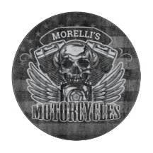 Amerikansk Biker ADD NAMN Skull V-Twin-motorcyklar