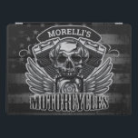 Amerikansk Biker ADD NAMN Skull V-Twin-motorcyklar iPad Pro Skydd<br><div class="desc">Den amerikanska Bikerna ADD NAMN Skull med Vingar V-Twin-motorcyklar - Anpassa med namn eller Anpassningsbar Text!</div>