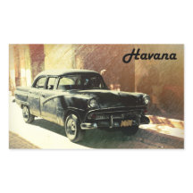 Amerikansk bil i gammal Havanna, Kubabekett