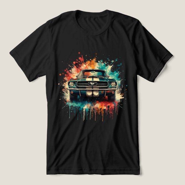 Amerikansk bil t shirt (Design Framsida)