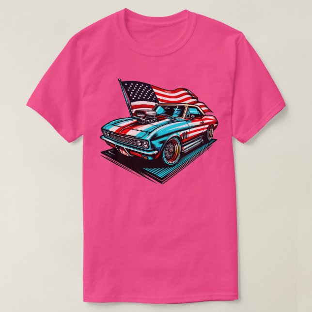 Amerikansk bil t shirt (Design framsida)