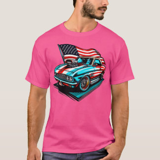 Amerikansk bil t shirt