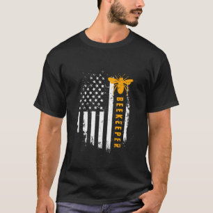 Amerikansk biodlingsbibibibibibiodlarnas Spara Fla T Shirt