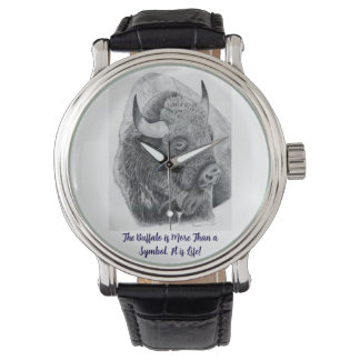 Amerikansk bison armbandsur