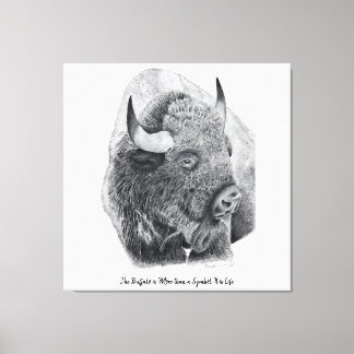 Amerikansk bison canvastryck