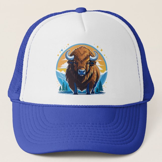 amerikansk bison keps (Framsida)