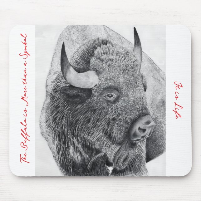 Amerikansk bison musmatta (Framsidan)