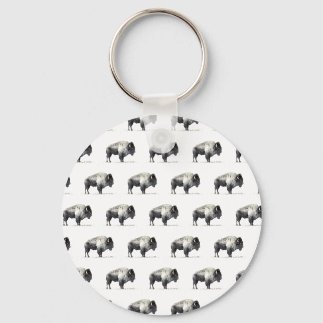Amerikansk bison nyckelring (Framsida)