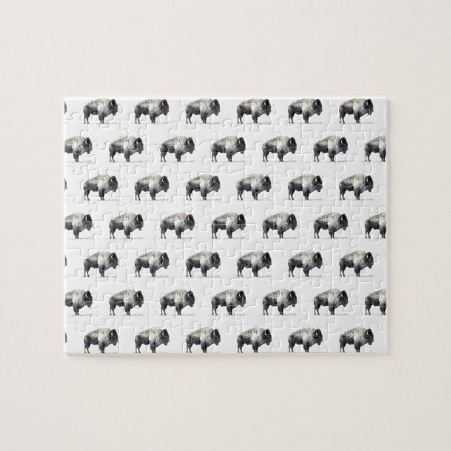 Amerikansk bison pussel (Horisontell)