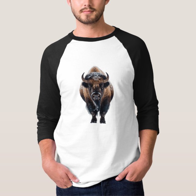 Amerikansk Bison T-Shirt (Framsida)