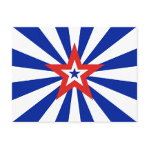 Amerikansk Blå Stjärnexplosion Patriotiska Parti
