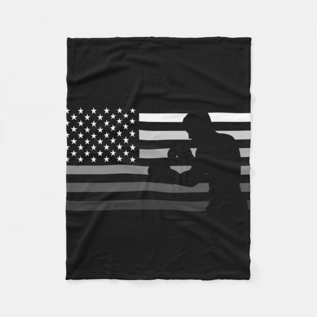 Amerikansk boxnings t-shirt  fleecefilt (Framsidan)