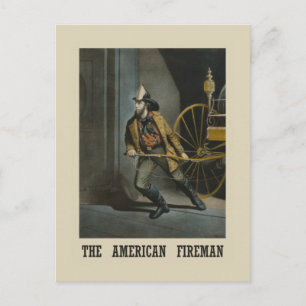 Amerikansk brandman Vykort
