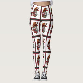 Amerikansk Brittany Spaniel Jul Leggings