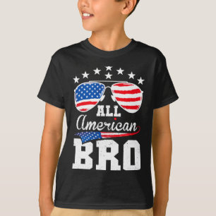 Amerikansk bror 4 juli matchande familj t shirt