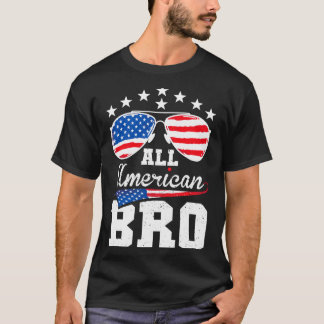 Amerikansk bror 4 juli matchande familj t shirt