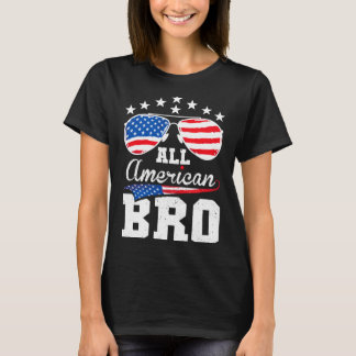 Amerikansk bror 4 juli matchande familj t shirt
