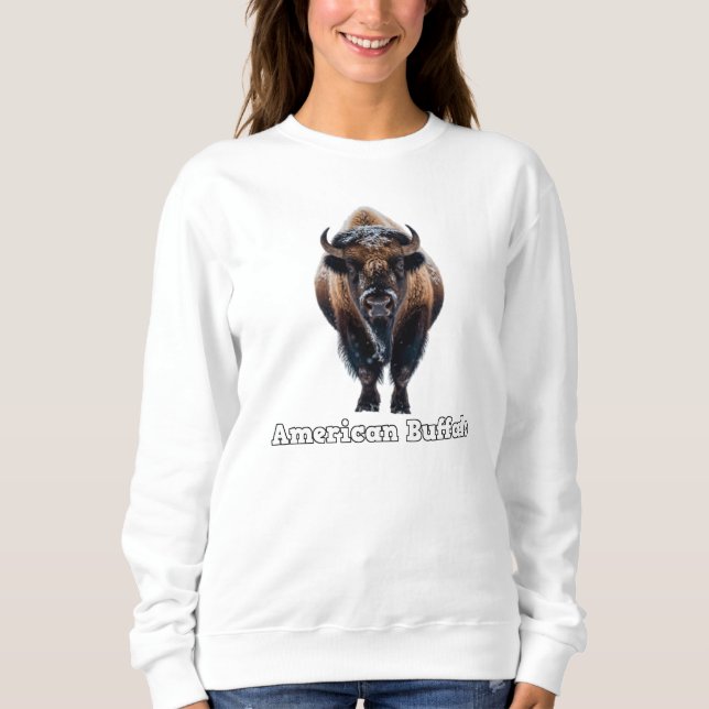 Amerikansk Buffalo Sweatshirt T Shirt (Framsida)
